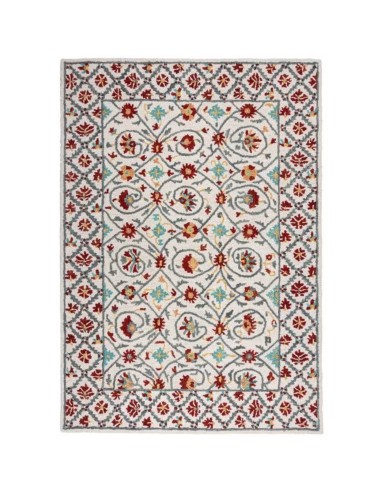 Tapis style floral pure laine LEAF Livraison rapide