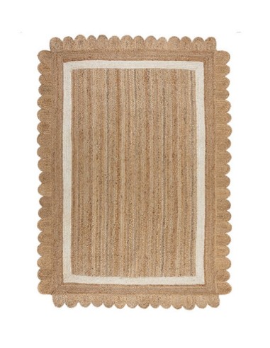 Tapis de salon en jute FLOWER JUTE Amélioration de cerveau avec